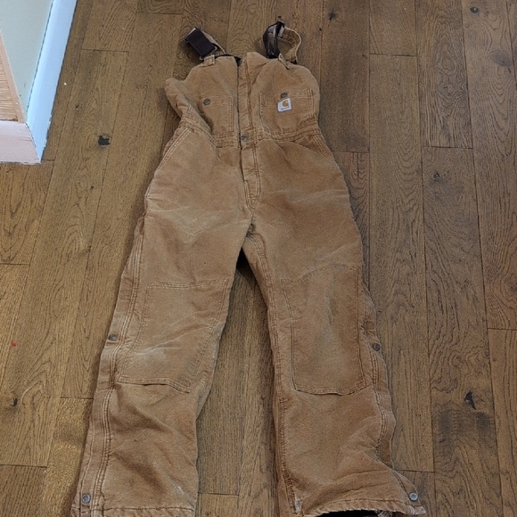 Carhartt womens insulated bib (lined winter overalls) size 4 / 32” inseam - Picture 2 of 14
